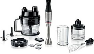 Blender ręczny Bosch 1200 W ErgoMaster Seria 6 stal nierdzewna/sw Blender ręczny Bosch Haushalt MSM6M8X1, 1200 W