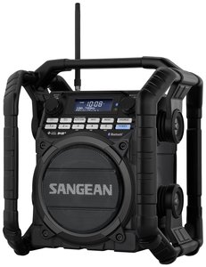 Radio na budowę Sangean U-4 DBT+ DAB+, UKW funkcja ładowania akumulatora, wielokrotne ładowanie, wodoodporny, wstrząsoodporny czarny