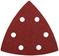 Trójkąty szlifierskie Quick-Stick kwb - do szlifierek delta, K 40, 93 mm, korundu, do drewna i metalu, perforowane na rzepy (20 sztuk - profesjonalne opakowanie ekonomiczne) Papier ścierny delta, zestaw kwb  542834  1 szt.