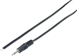 Kabel przyłączeniowy jack TRU COMPONENTS TC-6649292 złącze męskie jack 3,5 mm - z wolnym końcem mono 1.20 m