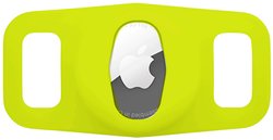 etui na obrożę dla psa  Apple AirTag  limonkowy Case-Mate  Przyczepa AirTag limonkowy