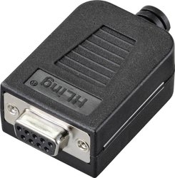 Złącze żeńskie do zabudowy D-Sub TRU COMPONENTS TC-9744132, rzędy: 2, styki: 9, 1 szt.