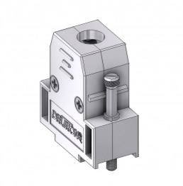 Obudowa złącza D-SUB Deltron Connectors CTLM09SM3, tworzywo sztuczne, metalizowane, 180 °, 1 szt.