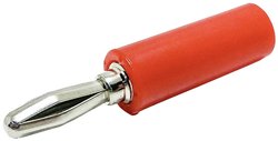Złącze męskie bananowe Mueller Electric BU-00243-2 BU-00243-2  Długość: 40.386 mm czerwony 1 szt.
