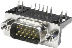 Listwa męska D-Sub econ connect ST15HDW, rzędy: 3, styki: 15, 1 szt.