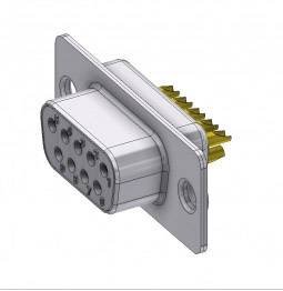 Złącze żeńskie D-Sub Deltron Connectors DT 09 SZ/2, rzędy: 2, styki: 9, 180 °, 1 szt.