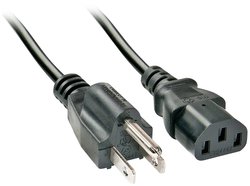 Kabel LINDY 30338 [1x złącze męskie USA - 1x złącze żeńskie IEC C13] 2.00 m