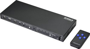 Przełącznik KVM, HDMI Renkforce, USB, 3840 x 2160 Pixel, 4096 x 2160 Pixel, Ilość przełączalnych PC: 4