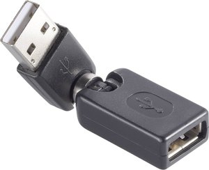 Przejściówka, adapter USB Renkforce RF-4079658, [1x złącze męskie USB-A 2.0 - 1x złącze żeńskie USB-A 2.0]