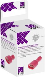 TRU COMPONENTS T1904C117 Asortyment konektorów płaskich, żeńskich 25 szt.