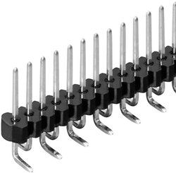 Listwy PIN w technice montażu powierzchniowego SMD RM 1,27 mm, kątowe, seria SLV W... Listwa pinowa Fischer Elektronik SLV W 1 SMD 048/ 20/G, RM 1,27 mm, 1 x 20 pin, 1,5 A