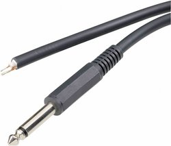 Złącze męskie jack 6,35 mm TRU COMPONENTS 1578901, niklowany, złącze męskie proste, 1 szt.
