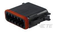 Obudowa złącza pin żeńskiego na kabel TE Connectivity DT06-12SB-C015, wire-to-wire, piny: 12, 1 szt.