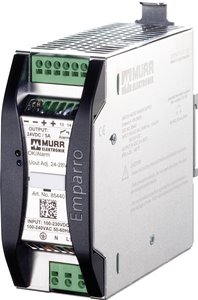 Zasilacz na szynę DIN Murr Elektronik Emparro 5-100-240/24 85440  24 V/DC 5 A 120 W Ilość wyjść:1 x