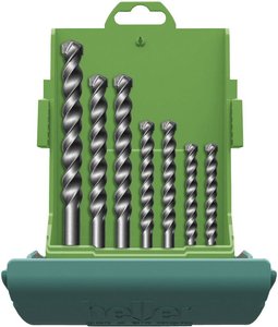Zestaw wierteł krętych do kamienia Heller 3015 18037 5 4 mm, 5 mm, 6 mm, 8 mm, 10 mm, 12 mm 1 zest.