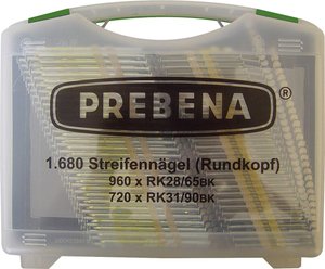 Gwoździe listwowe z łbem okrągłym typ RK 1680 szt. Prebena RK-Box