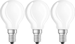 E14  LED  4 W = 40 W  ciepła biel  Kształt łzy  filament Żarówka LED OSRAM 4058075819399 E14 4 W = 40 W 470 lm ciepła biel 3 szt.