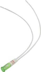 Standardowa lampa sygnałowa z żarówką TRU COMPONENTS 1524027 9 mm 230 - 230 V zielony 1 szt.
