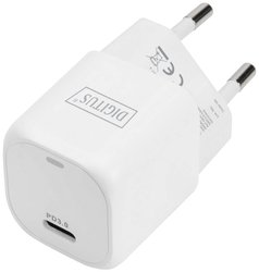 Digitus DA-10060 Ładowarka USB   Maksymalne natężenie wyjściowe 1.67 A Ilość wyjść: 1 x USB-C