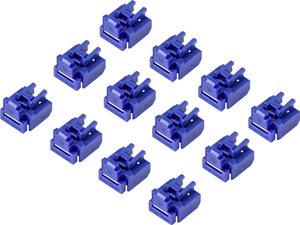 Kłódka RF LAN RJ45, zestaw 12 szt., kolor niebieski Renkforce RF-4695228