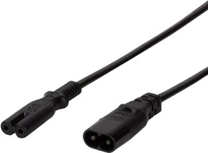 Przedłużacz LogiLink CP129 [1x złącze męskie IEC C8 - 1x złącze żeńskie IEC C7] 2.00 m