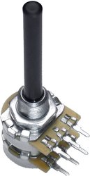 Potencjometr obrotowy  stereo 0.2 W 100 kΩ OMEG 9921 1 szt.