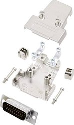 Zestaw listew męskich D-Sub encitech TRI-M-15-HDP26-K 6355-0058-02, rzędy: 3, styki: 26, 180 °, 1 zest.