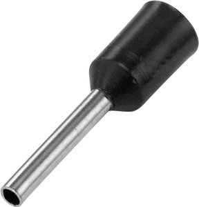 Końcówki kablowe tulejkowe 470408, kołnierz, 1.5 mm2 x 8 mm, czarne, 100 szt.