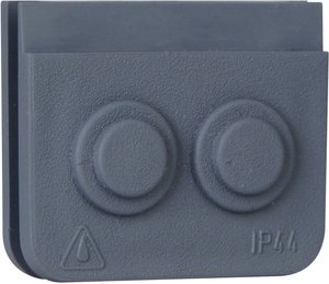 Dwustronne wejście kablowe - AP wilgotne pomieszczenie  Akcesoria Kopp BlueElectric 321628004, szary