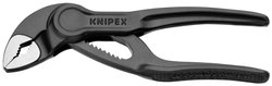 KNIPEX 87 00 100 Cobra® XS szczypce do rur i pomp wodnych, tłoczone, chropowata powierzchnia, szare fosforanowane 100 mm Szczypce do rur Knipex  87 00 100