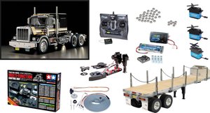 Model ciężarówki RC Tamiya US King H Black Edition 1:14 Zestaw ekonomiczny