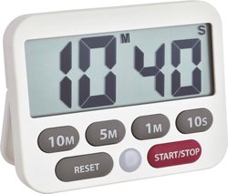 Timer TFA Dostmann 38.2038.02 cyfrowy biały