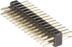 Gniazdo rzędowe BKL Electronic 10120302, pozłacane, RM 1.27 mm, 1x25-pin