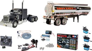 Model ciężarówki RC Tamiya US Grand Hauler Matte Black Edition 1:14 Do samodzielnego złożenia