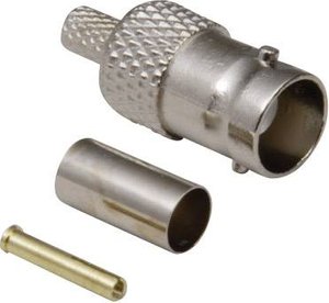 Złącze BNC BKL Electronic 0401056/D 0401056/D złącze żeńskie proste 50 Ω 1 szt.