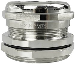 TRU COMPONENTS  Dławnica kablowa  M75  mosiądz (niklowany) Dławnica kablowa TRU COMPONENTS TC-10302864, 1 szt.