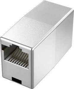 Przejściówka, adapter LAN RJ45 Hama  [1x złącze żeńskie RJ45 - 1x ]