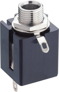 Gniazdo montażowe jack Lumberg KLBP 3, 6.35 mm, 3-pin, stereo