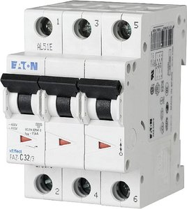 Wyłącznik automatyczny Eaton FAZ-C50/3 278878, 400 V/AC, 50 A