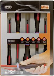 Zestaw wkrętaków, Ergo, izolowanych, 5 szt., płaskie+Pz Zestaw wkrętaków Bahco Ergo BE-9882S