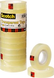 Taśma klejąca Scotch Scotch® 550 5501233 5501233 (D x S) 33 m x 12 mm 33 m 12 szt.