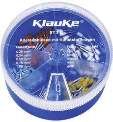 Zestaw końcówek rurkowych Klauke ST3B, 0.25 mm² - 1 mm², 150 Teile