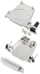 Zestaw listew żeńskich D-Sub encitech DTZF25-DMS-W-K 6355-8045-13, rzędy: 2, styki: 25, 180 °, 1 szt.