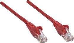 Kabel LAN Intellinet 338394, 1 szt., RJ45, CAT 5e, U/UTP, 1.50 m, czerwony