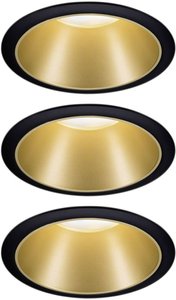 Lampa do zabudowy Paulmann Cole Coin 93404 Zestaw 3-elementowy 6 W ciepła biel