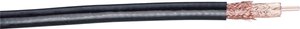 Kabel koncentryczny SSB 60600, Średnica zewnętrzna: 10.20 mm, AIRCOM PREMIUM, 50 Ω, 75 dB, czarny, Produkty w metrach bieżących