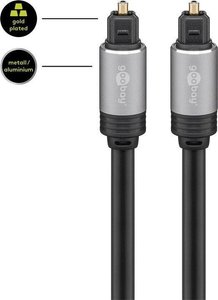 Kabel optyczny audio Toslink Goobay 1.50 m, adapter 3.5 mm