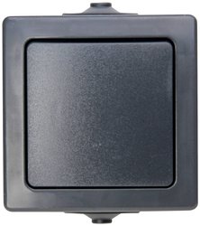 Uniwersalny wyłącznik natynkowy do pomieszczeń wilgotnych  Kopp Nautic 565615002, antracytowy
