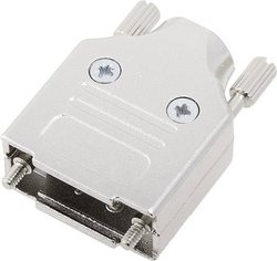Obudowa złącza D-SUB encitech MHDM09-K 6560-0136-01, metal, 180 °, 1 szt.