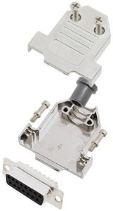 Zestaw listew żeńskich D-Sub TRU COMPONENTS TCDTNT15MDBSK 7708432, rzędy: 2, styki: 15, 180 °, 1 szt.